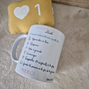 Mug personnalisé Cadeau maîtresse / ATSEM