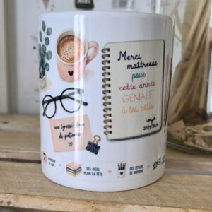 Mug personnalisé Le bureau de la maîtresse