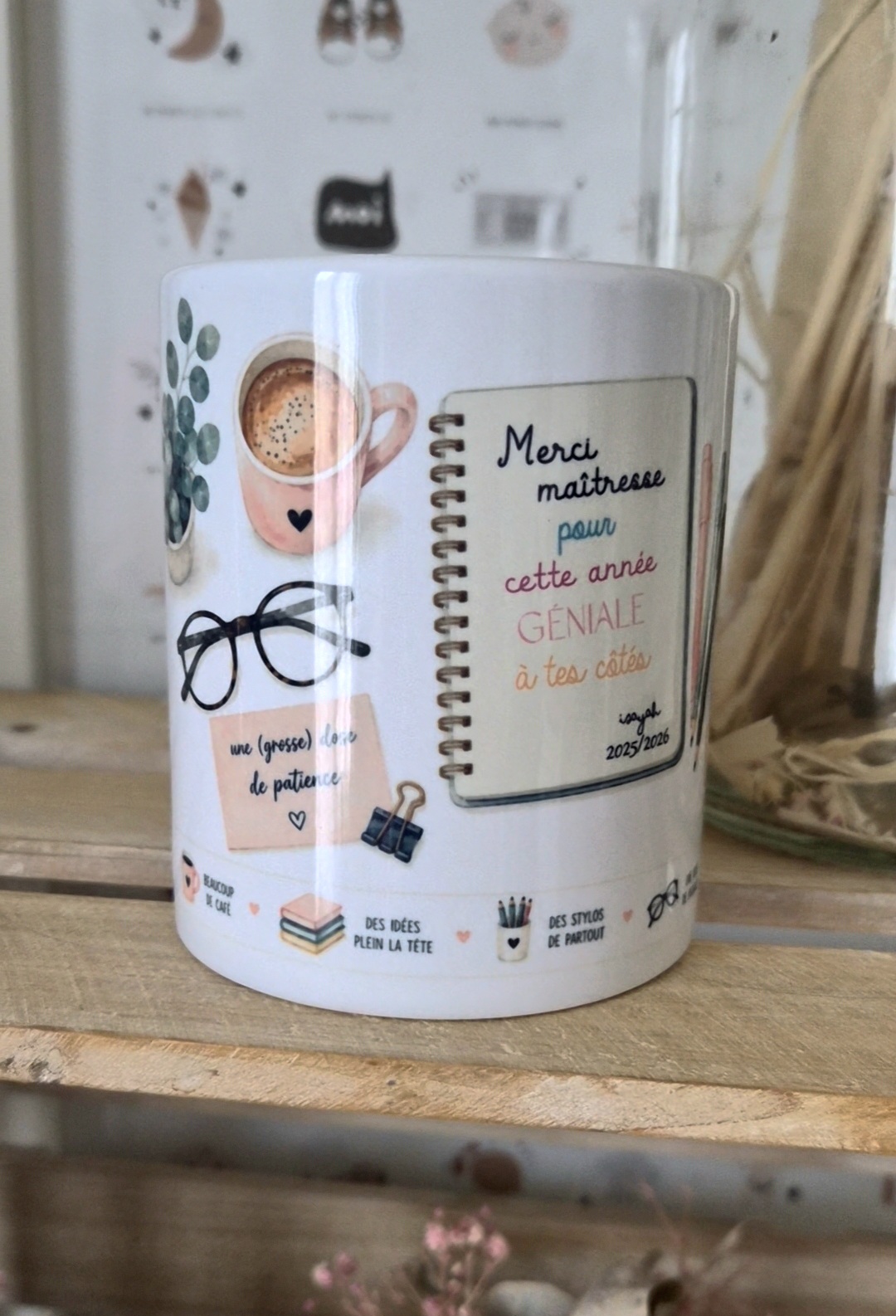 cadeau fin d'année maitresse